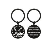 Hewonnn Eagle Keyring Gifts for Men & Women - Rise Above Motivational Eagle Gifts - Inspirational Reminder for Eagles Lover