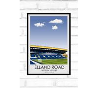 Hewson's Gifts Leeds United Football Stadium Print - Stadium Gift - Dad, Brother, Son - A4 Size (Elland Road)