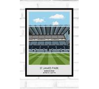 Hewson's Gifts Newcastle United Football Stadium Print - Gift Present For Football Fan - Gift For Dad, Brother, Son - Stadium Print Present (Newcastle - A3 Size)