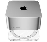 HEWYIOS Transparent Acrylic mac Studio Stand, Built in Detachable air Filter Suitable for Mac Studio M2 Max, M2 Ultra, M1 Max, M1 Ultra Accessories，Cooling Desktop Bracket Mount