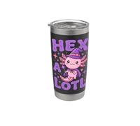 Hex-A-Lotl Cute Axolotl Fun Witchcraft Halloween Women Witch Stainless Steel Insulated Tumbler