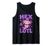 Hex-A-Lotl Cute Axolotl Fun Witchcraft Halloween Women Witch Tank Top