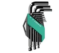 Hex Allen Key Wrench Set - Folding Tool with Small & Large Sizes for Easy Use - Compact Design for DIY & Professional Projects - Essential Hand Tool