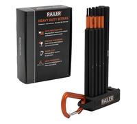 Hex Bit Set - Railer 6 Inch Impact Driver 10pc Metric Hex Bit Set With A Storage Magnetizer Bit Holder & Carabiner. Premium S2 Steel, Ideal For Furniture Screws