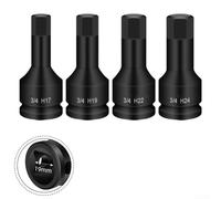Hex Bit Socket Adapter for Impact Wrench 34inch, H12 H32, Built with Strong Materials for Reliability (H27)