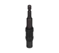 Hex Bit Tip Holder Chrome Vanadium Steel Self Locking Multi Angle Extension Rod for Electric Drill Screwdriver (Black)