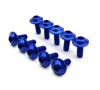 Hex Bolts And Nuts Set 10pcs M6 X 20mm General Parts Black Red Blue Gold Anodised Aluminium Fairing Bolts Motorcycle For Bolt Screws Motoforti Screw Fairing For Bolt