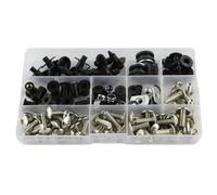 Hex Bolts And Nuts Set Compatible With For Ninja 250R For EX250R 2008-2012 Motorcycle Complete Full Fairing Bolts Kit Clips Nuts Steel Fairing Bolts