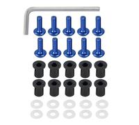Hex Bolts And Nuts Set Compatible With M5 General Parts Motorcycle Fairing For Bolt Kit Windscreen Bolts Screws Wellnuts Washers Windshield Fasterner Kit