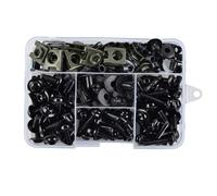 Hex Bolts And Nuts Set Compatible With Suzuki 195pcs General Parts Motorcycle Fairing Bolts Kit Fastener Clips Screws M5 M6 Motorbike Battery Terminal Screws