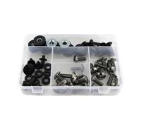 Hex Bolts And Nuts Set Compatible With Suzuki For GSX750S 2017-2024 Motorcycle Complete Full Fairing Bolts Kit Steel For Speed Nuts Covering Screw Clips