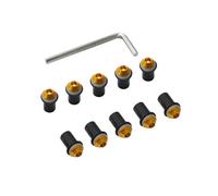 Hex Bolts And Nuts Set Compatible With Suzuki For K6 K7 For K8 For K9 K11 5mm 10PCS Motorcycle Windscreen Windshield Bolts Screws Nut Fastener Motorcycle Screws Cowls