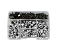 Hex Bolts And Nuts Set For CBR600RR For CBR900RR For CBR1000RR Motorbike Fairing For Bolt Assortment Kit 177pcs Motorcycle Racing Fairing Bolts Kit Fastener Clips Screw