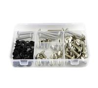 Hex Bolts And Nuts Set For VFR-750 1990-1997 Motorcycle Full Fairing Bolts Kit Steel Complete Bodywork Screws Fairing Clips Nuts Fairing For Bolt Assortment Kit