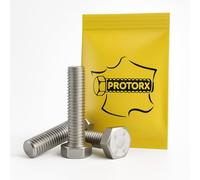 Hex Bolts M4 x 60 mm: Pack of 50 Stainless Steel Screws for Washers Metal Nut | Metal Screws Hex Head Steel A2 | Rust Protection Screw - DIN 933 | Screws PROTORX