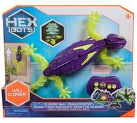 HEX BOTS Glow-in-the-Dark Gecko, Rechargeable Remote Control Robot Kids Toys, Climbs up Walls for Prank Toys & Games, RC Robot for Boys & Girls Ages 4 & Up