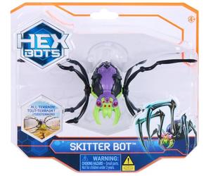 HEX BOTS Skitter Bot Spider, Robotic Kids Toys with Insect-Like Movement for Indoor/Outdoor Play, Robot Toys for Boys & Girls Ages 4 & Up