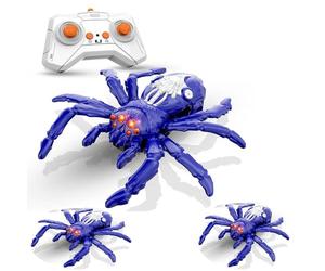 Hex Bots,Wall Crawler Spider Rc,Wall-Climbing Spider Toy,With LED Glowing Eyes,Cool Prank Gadgets 2025,Christmas Birthday Gifts for Boys Girls