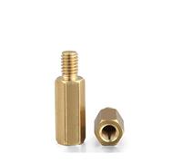 Hex Brass M2 Standoff Spacer Male Female 3-35mm 20/30/50 pcs(28mm (30pcs),M2 (Thread 4mm))