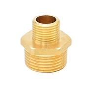 Hex Brass Pipe Nipple Coupler Connector - Sturdy Male to Male Thread Fitting for Water and Oil - 1pc(1inx1/2inx35mm)