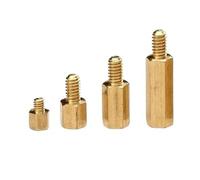 Hex Brass Spacer Standoff,10/15/20/30/50/60/80/100pcs M3 PCB Column Motherboard Spacer Hex Brass Male Female Standoffs Board Rack Stud Hexagon Threaded Pillar Bolt Screws(M3x80(M 3x32 thread6(30pcs))