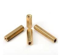 Hex Brass Spacer Standoff,M2 M2.5 M3 M4 M5 Pillar Mount Hexagon Thread PCB Motherboard Spacer Bolt Screw Long Nut(4mm (50pcs),M2)(3mm (50pcs),M2.5)