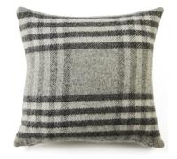 Hex Check Cushion - Charcoal