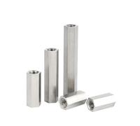 Hex Coupling Nut Long Rod, 304 Stainless Steel M2-M12 Hex Standoff Spacer Coupling Nut Bolt Pack Of 2-10 Pcs(20mm,M3(5pcs))