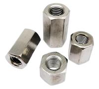 Hex Coupling Nuts Hexagon Coupling Nut | 2pcs M8 Multiple Sizes Coupling: Connect Threaded Rods And Components(50mm)