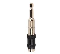 Hex Drill Bit Holder MultiAngle Universal Hand Tools 1/4in Chrome Vanadium Steel Long Service Life Small Space Operation Convenient Use (Black+Silver)