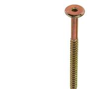 Hex Drive Steel Flat Furniture Fixing Wood Connector Screws Timber 50mm to 100mm (4, 80mm)