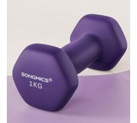 Hex Dumbbell Pair Neoprene Lightweight Workout Weights SONGMICS Purple One Size