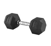 Hex Dumbbells 12.5kg Anti-Roll Design Rubber Coated Free Weights Dumbbell Set for Home Gym Strength Training Muscle Toning & Weightlifting