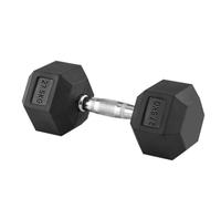 Hex Dumbbells 27.5kg Anti-Roll Design Rubber Coated Free Weights Dumbbell Set for Home Gym Strength Training Muscle Toning & Weightlifting