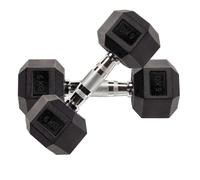 Hex Dumbbells Pair 2.5kg to 60kg Anti-Roll Design Rubber Coated Free Weights Dumbbell Set for Home Gym Strength Training Muscle Toning & Weightlifting