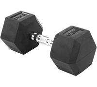 Hex Dumbbells Rubber Weight Sets Dumbbell Select Choice From 2.5KG - 20KG Single or Pair,Zanbeel (1x12.5KG)