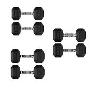 Hex Dumbbells Set with Rack or Without Rack, Weights Dumbbells Set for Home Gym, Premium Hexagon Strength Training Gym Equipment for Men & Women (Weights Only, 2.5+3+4 Kg Pair Set)