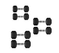 Hex Dumbbells Set with Rack or Without Rack, Weights Dumbbells Set for Home Gym, Premium Hexagon Strength Training Gym Equipment for Men & Women (Weights Only, 1+2+2.5 Kg Pair Set)