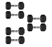 Hex Dumbbells Set with Rack or Without Rack, Weights Dumbbells Set for Home Gym, Premium Hexagon Strength Training Gym Equipment for Men & Women (Weights Only, 7+8+9 Kg Pair Set)