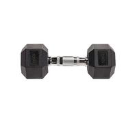 Hex Dumbbells Weight Set (5kg to 25kg) with Rubber Encasing | Cast Iron Strength Training Equipment for Home Gym Workouts for Men and Women (Black, 10.0KG Single)