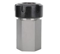 Hex ER25 Collet Chuck Block Tool Holder for CNC Lathe and Engraving Machines - High Machining Accuracy, Hard Steel Construction, Quick Setup, Through Hole for Long Parts Machining