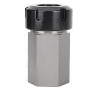 Hex ER25 Collet Chuck Block Tool Holder Precision Hard Steel CNC Lathe Engraving Machine Accessories Durable Silver Black 42mm Outer Diameter