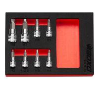 Hex Extractor Bit Socket Set 1/4" & 3/8" Drive 8 Pc BOXO BX676-R2