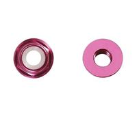 Hex Flange Nuts M2 M3 M4 M5 M6 Colored Aluminum Flange Nuts with Nylon Insert - Self-Locking Rivet Nut(Pink,M4-5PCS)