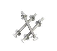Hex Head Bolts Hexagon Screws External Hexagon Extended Screws 304 Stainless Steel Outer Flat Hexagon Bolt for Machine M6 M8 M10 M12 M16 (1set)(M16 X170MM)