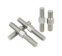 Hex Head Double End Thread Rod, M16 Left Right Thread Double End Rod Stud Bolts 304 Stainless Steel 2 pcs M16x(60-150) mm(M16x60mm)