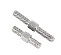 Hex Head Double End Thread Rod, M3-M16 A2 304 Stainless Steel Left Right Dual Thread Stud Bolt 1 2 3 Pcs(1Pcs,M12x1.75x70mm)