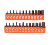 Hex Head Drill Bit Set Hex Bit Set S2 Alloy Steel for Industrial Use with Storage Holder 25mm
