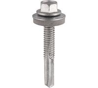 Hex Head Self Drill Screws for Heavy Section Steel EPDM Washers 5.5mm 32mm Pack of 100