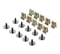 Hex Head Tapping Socket Bolt Screw Clips Set with Washer and U-Nut for Undertray Splash Guard Compatible with 1er E81 E82 E87 E88 F20 3er E21 E30 E36 E46